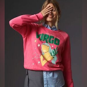 Anthropologie Midnight Rider Carolita Zodiac Virgo Sweatshirt NWT